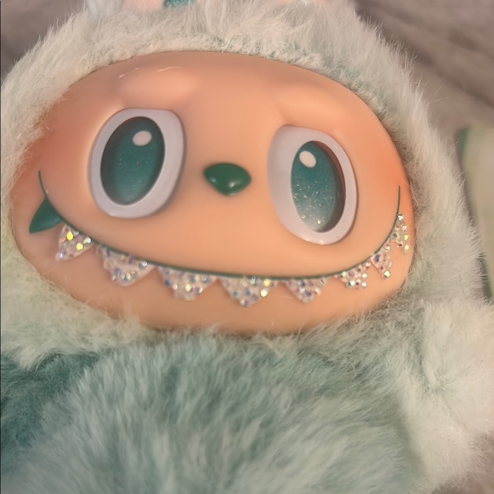 POPMART LABUBU Serenity Plush Toy - Green CUSTOMIZED WITH AB Swarovski CRYSTALS